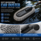 Microfiber Car Duster - Scratch-Free Extendable Handle