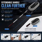 Microfiber Car Duster - Scratch-Free Extendable Handle