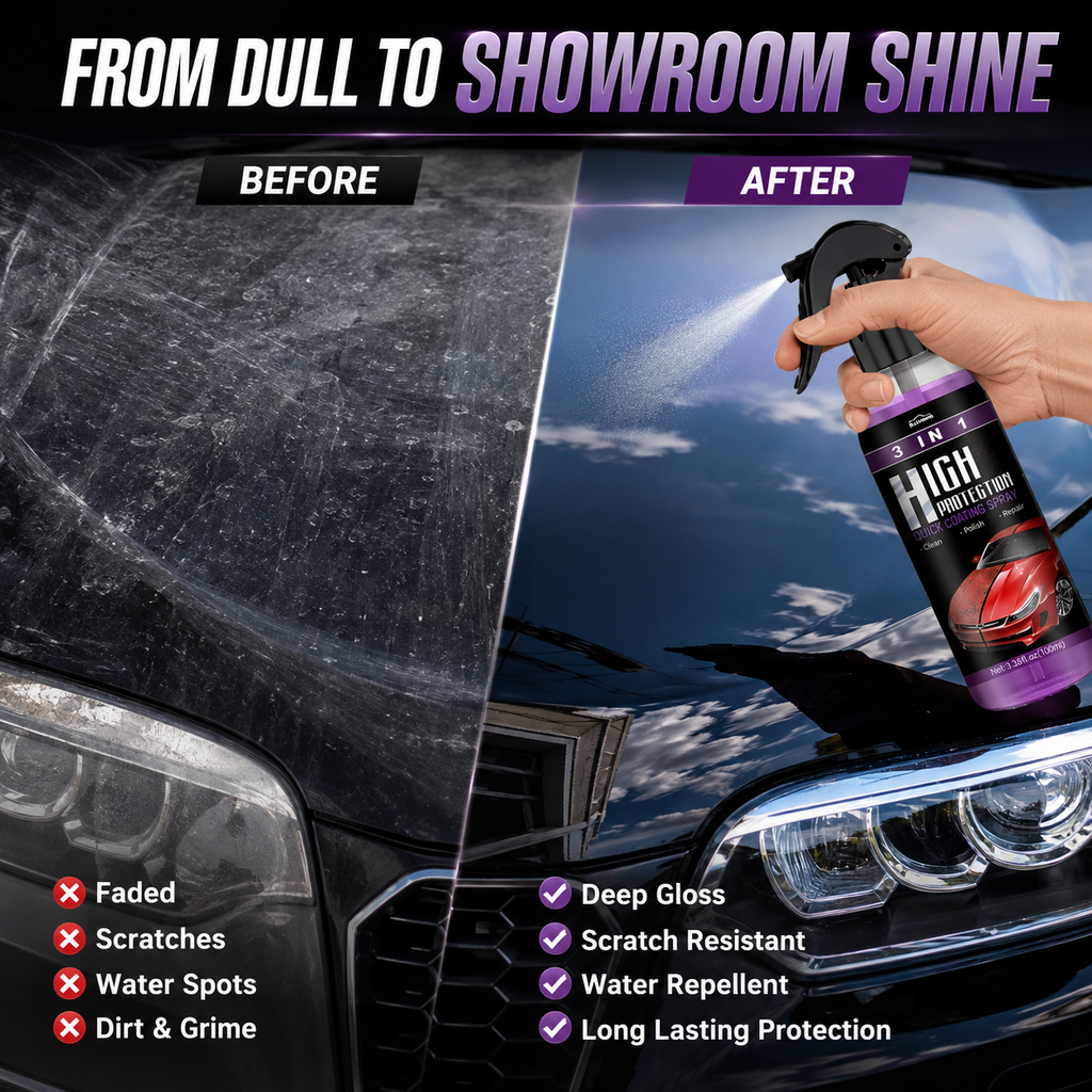 Ceramic Car Coating Spray - Mirror Shine in Minutes