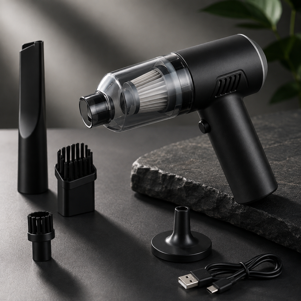 Portable Cordless Handheld Vacuum - Clean Tight Spaces Easily