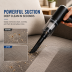 Portable Cordless Handheld Vacuum - Clean Tight Spaces Easily