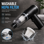 Portable Cordless Handheld Vacuum - Clean Tight Spaces Easily